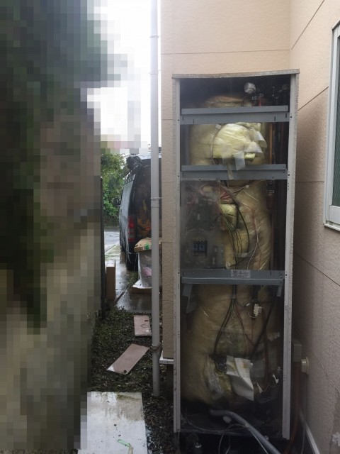 H29.5月　鶴見区　TOSHIBAエコキュート設置　電気温水器からエコキュートへ