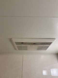 作業前　浴室換気暖房乾燥機