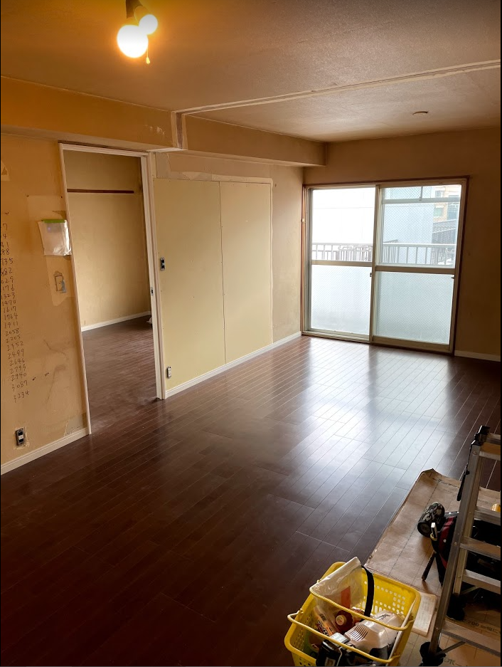 〈No.7348〉川崎市高津区 2DKから1LDKへのリフォーム工事① ～間取り変更、フローリング張替、建具・クローゼット設置～｜施工事例・お ...