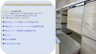 ビルドイン食洗機　紹介文