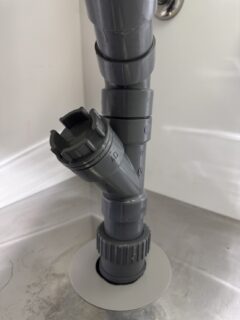 作業後 排水設備交換 海外製キッチン排水交換 直結配管へのリニューアル