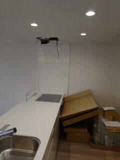 天吊りレンジフード 天吊りレンジフード センターフード型レンジフード レンジフード新規設置 レンジフード新設工事