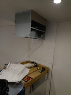 天吊りレンジフード 天吊りレンジフード センターフード型レンジフード レンジフード新規設置 レンジフード新設工事